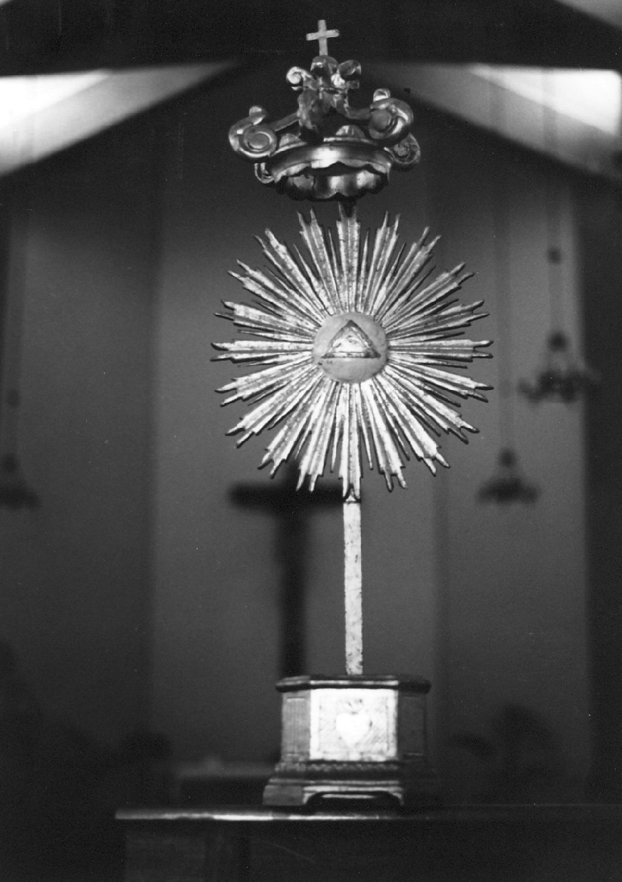 tronetto per esposizione eucaristica - bottega calabrese (sec. XIX)