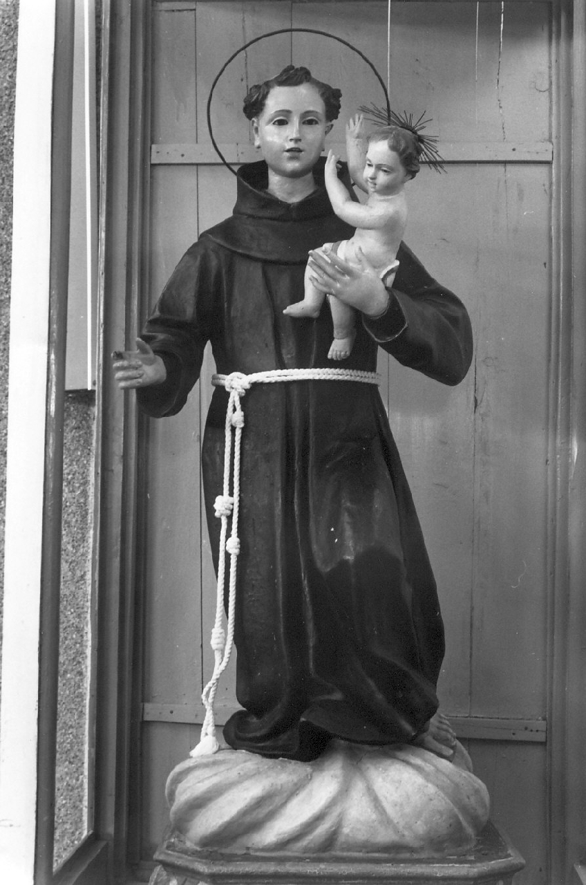 Sant'Antonio da Padova con il bambino (statua) - bottega Italia meridionale (sec. XIX)