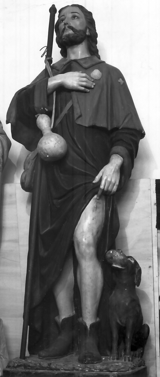 San Rocco (statua, opera isolata) - bottega Italia meridionale (sec. XIX)