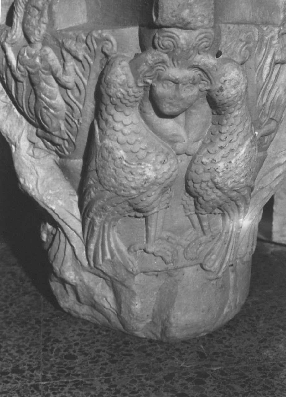 capitello, frammento - bottega calabrese (fine/inizio secc. XI/ XII)