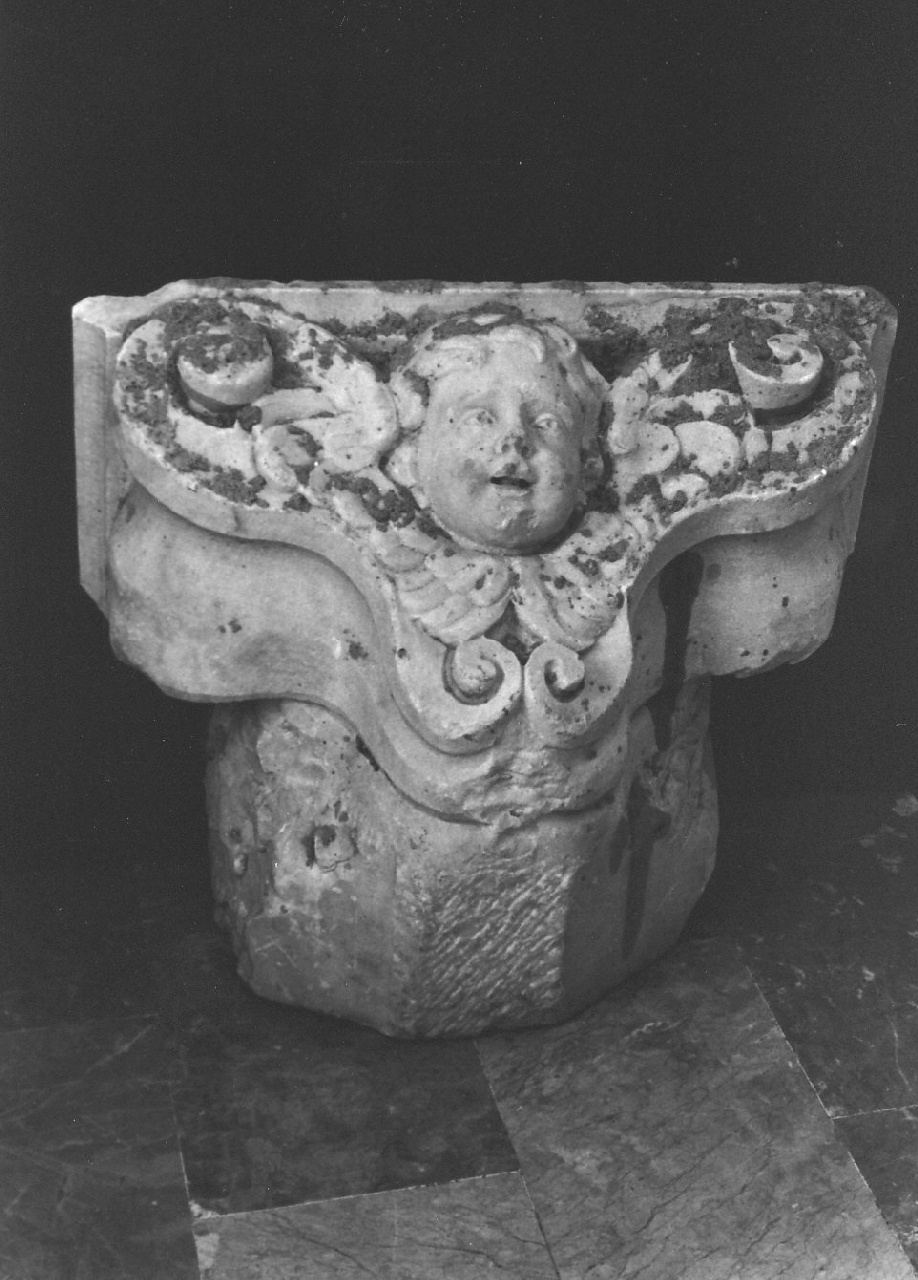 decorazione plastico-architettonica, frammento - bottega Italia meridionale (fine/inizio secc. XVII/ XVIII)