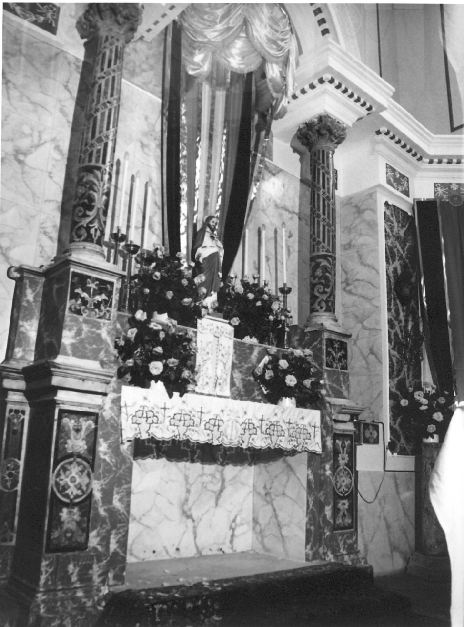 altare maggiore, opera isolata - bottega messinese (fine/inizio secc. XVII/ XVIII)