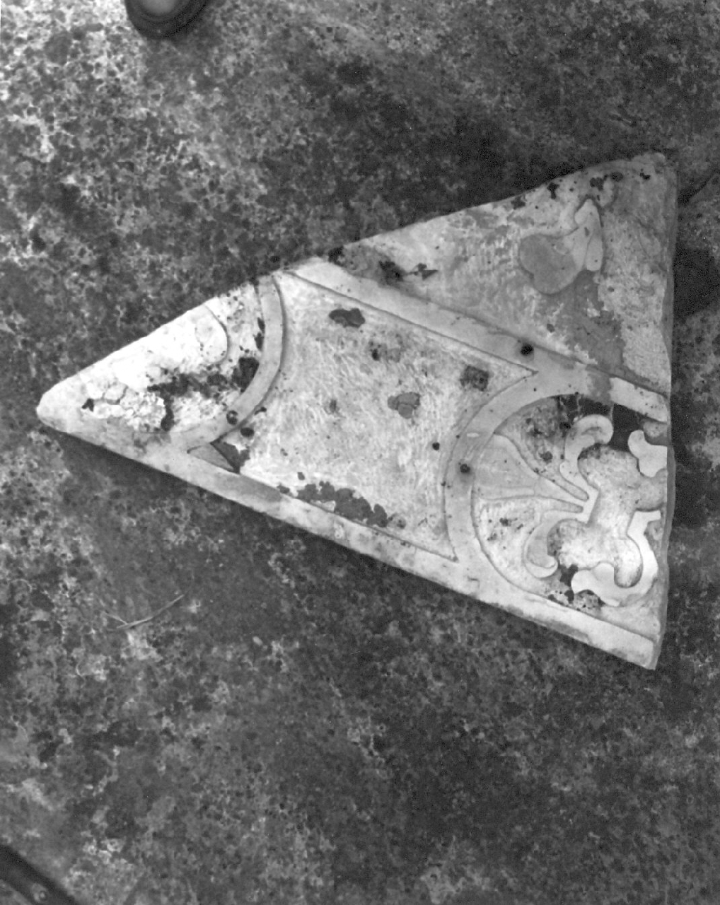 paliotto, frammento - bottega messinese (fine/inizio secc. XVII/ XVIII)