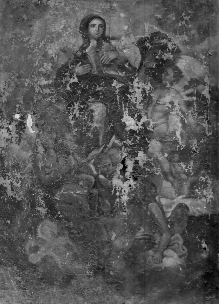 Madonna Assunta con angeli (dipinto, opera isolata) - ambito Italia meridionale (sec. XVIII)