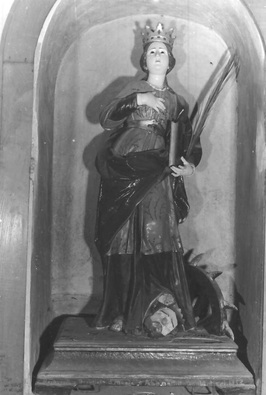 Santa Caterina d'Alessandria (statua) - bottega Italia meridionale (sec. XVIII)