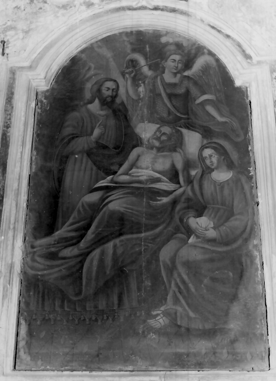 morte di San Giuseppe (pala d'altare, opera isolata) - ambito Italia meridionale (sec. XVIII)