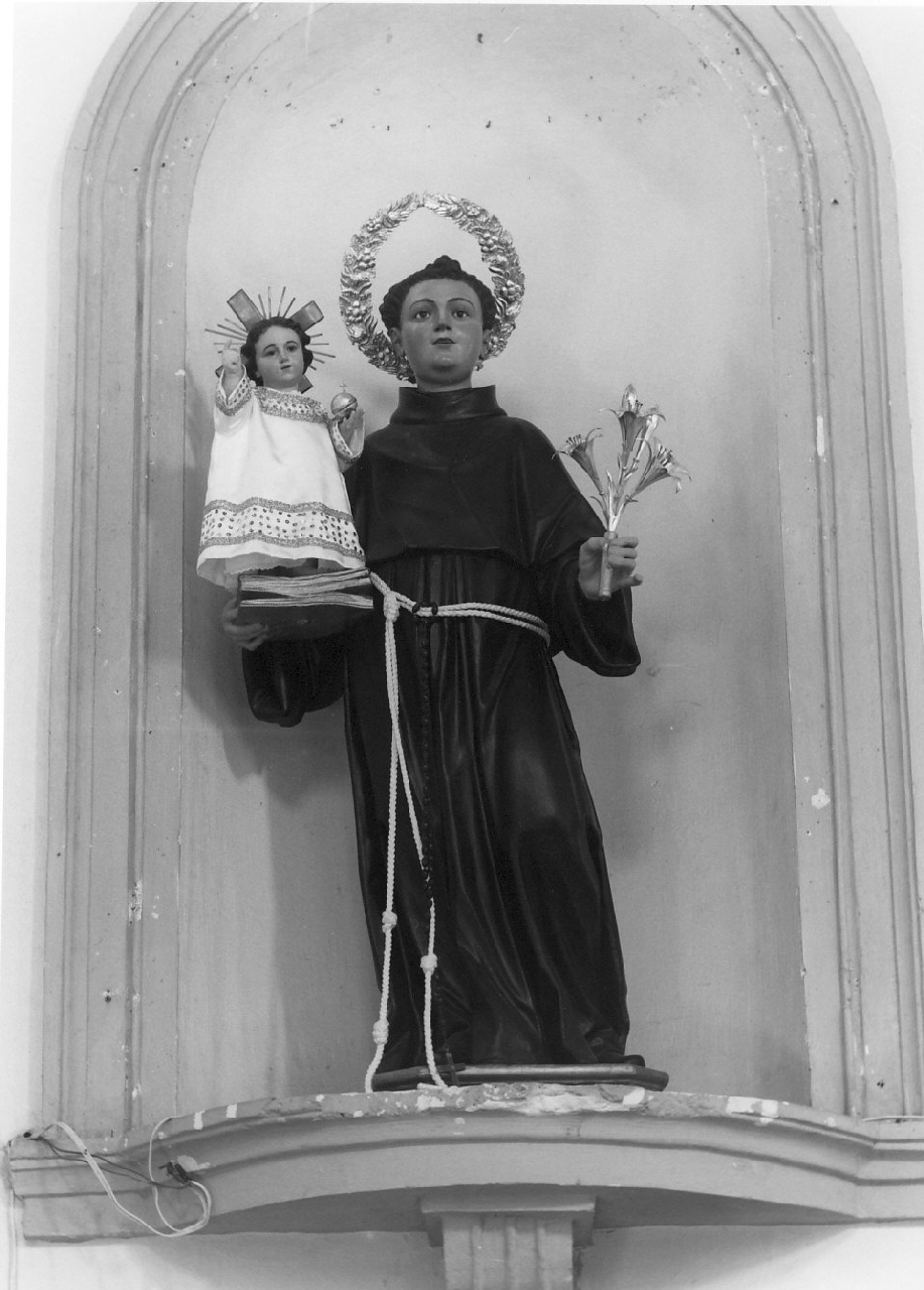 Sant'Antonio da Padova (statua, opera isolata) - bottega Italia meridionale (inizio sec. XX)