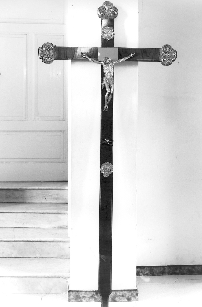 croce processionale, opera isolata - bottega calabrese (sec. XIX)