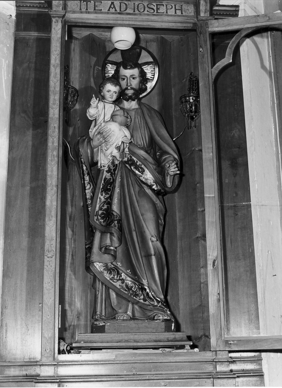 San Giuseppe e Gesù Bambino (statua, opera isolata) - bottega calabrese (fine sec. XIX)