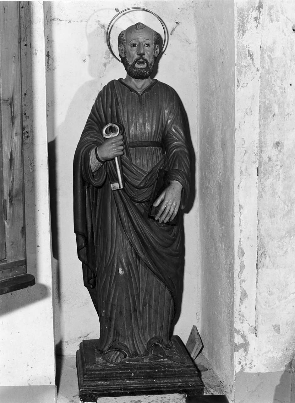 San Pietro Apostolo (statua, opera isolata) - bottega calabrese (fine/inizio secc. XVIII/ XIX)