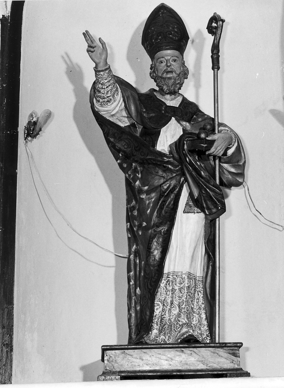 San Nicola di Bari (statua, opera isolata) - bottega calabrese (seconda metà sec. XIX)