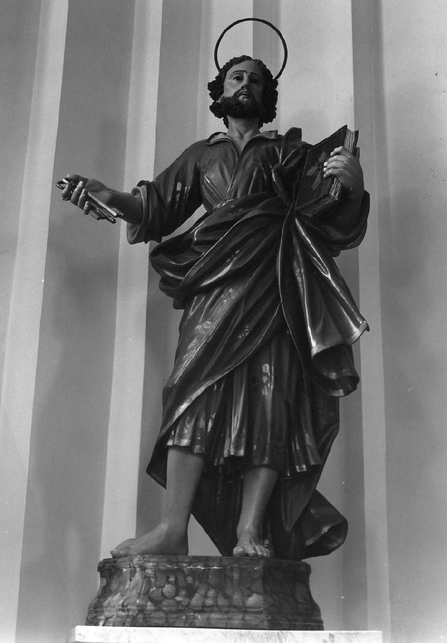 San Pietro (statua, opera isolata) - bottega Italia meridionale (fine/inizio secc. XVIII/ XIX)