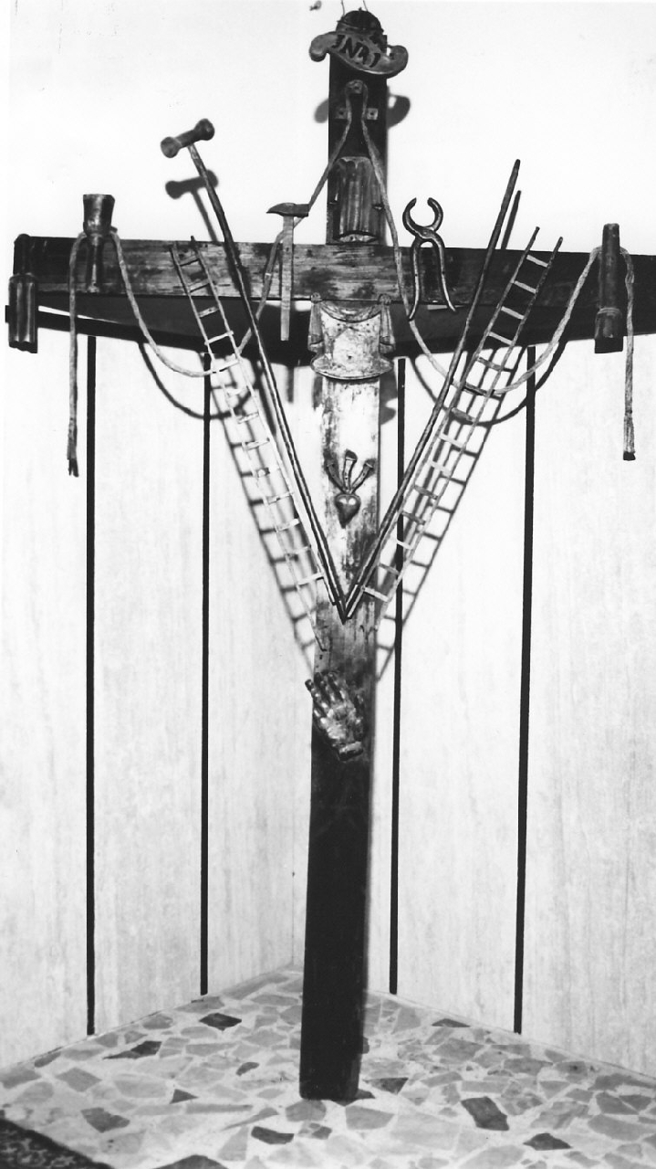 croce penitenziale, opera isolata - bottega calabrese (fine sec. XIX)