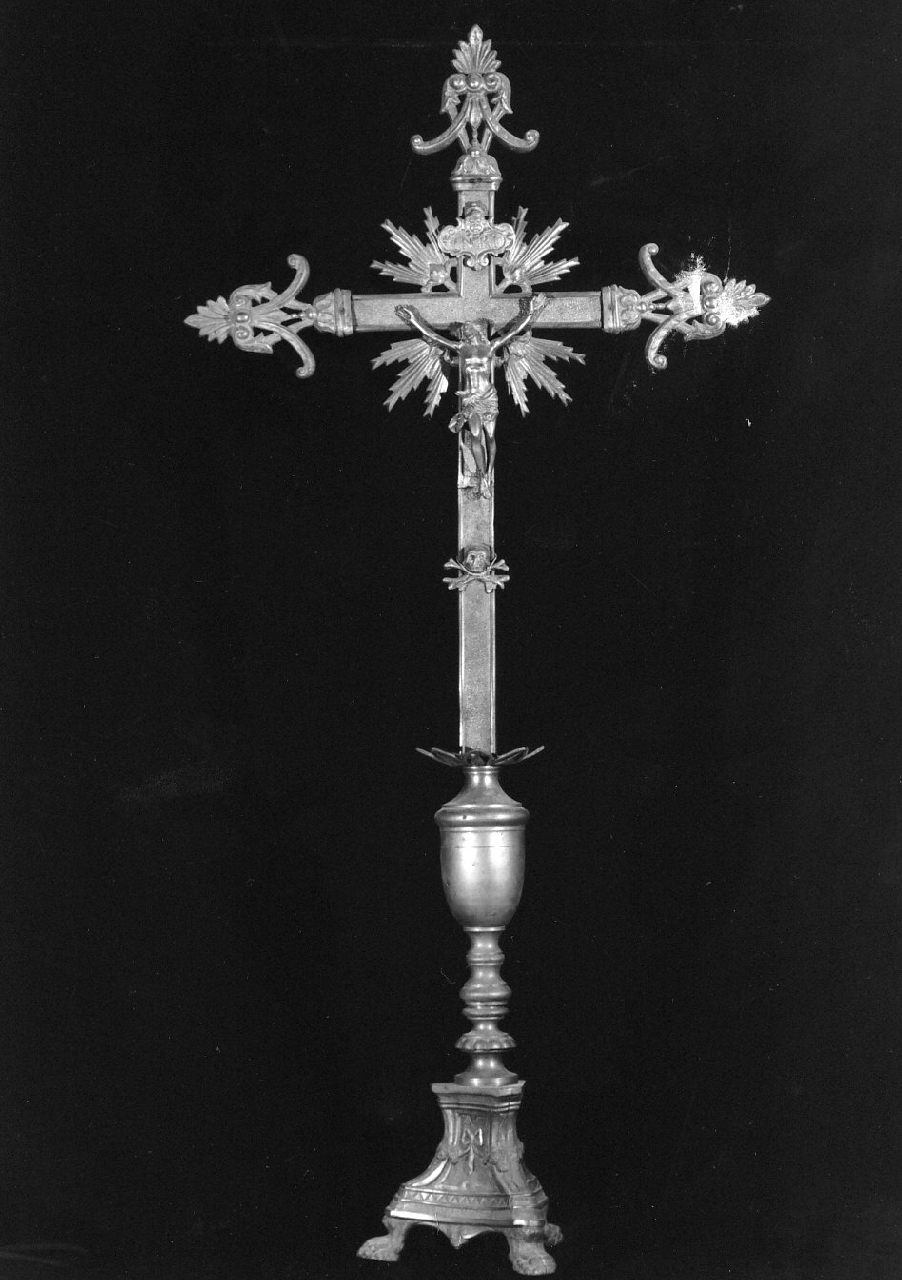 croce d'altare, opera isolata - bottega Italia meridionale (inizio sec. XX)