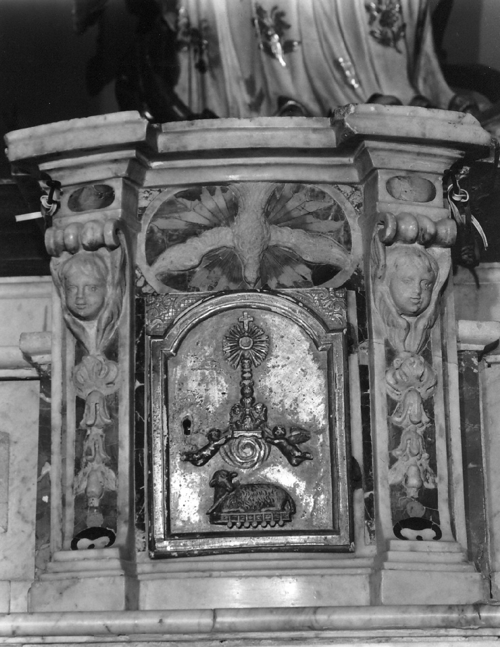 tabernacolo, elemento d'insieme - bottega Italia meridionale (fine sec. XVIII)