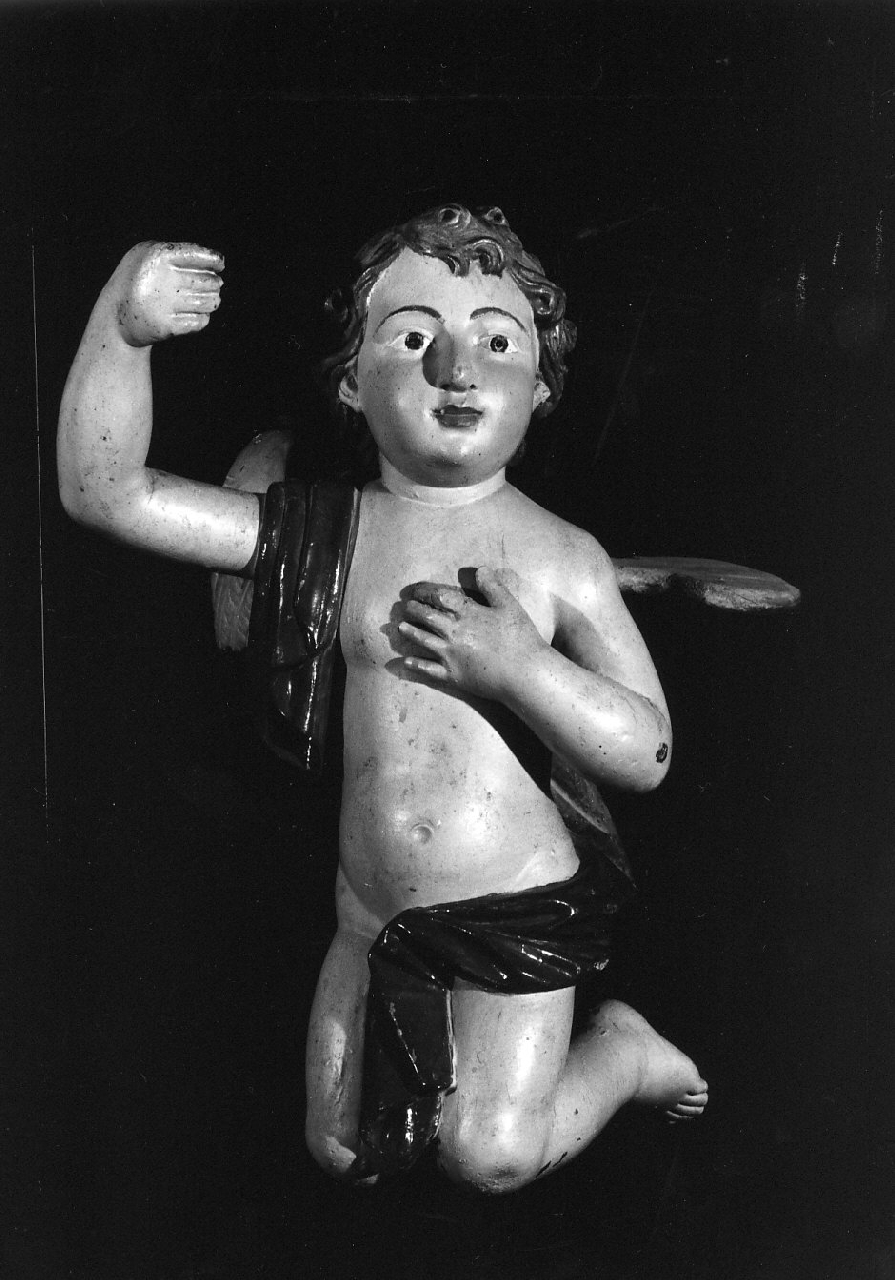 angioletto reggicandelabro (statua, serie) - bottega Italia meridionale (sec. XVIII)