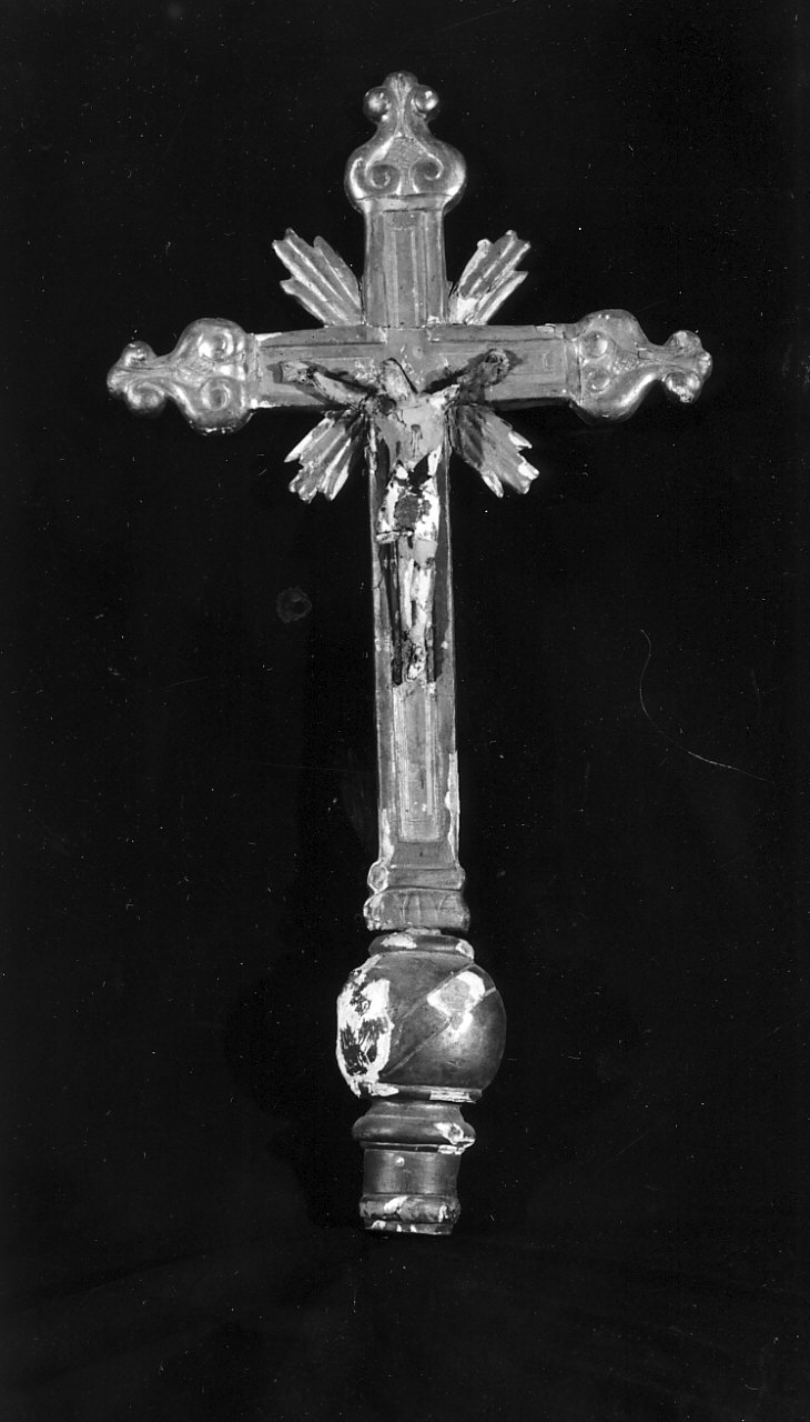 croce processionale, opera isolata - bottega calabrese (sec. XIX)