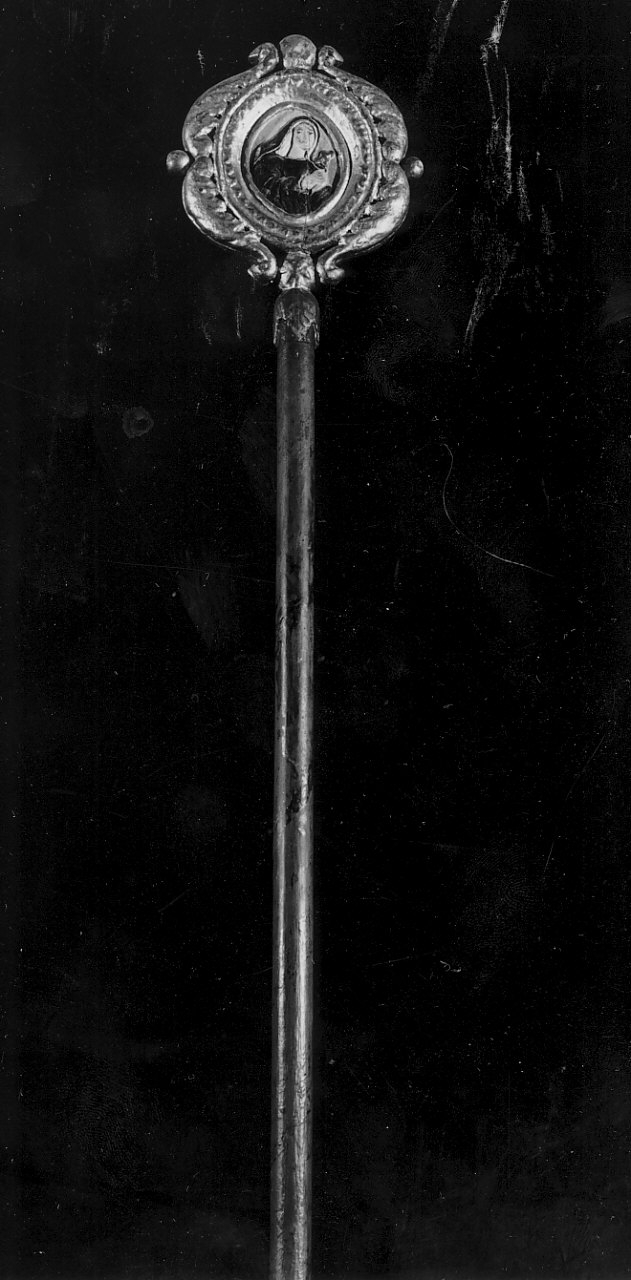 mazza processionale, opera isolata - bottega calabrese (sec. XIX)