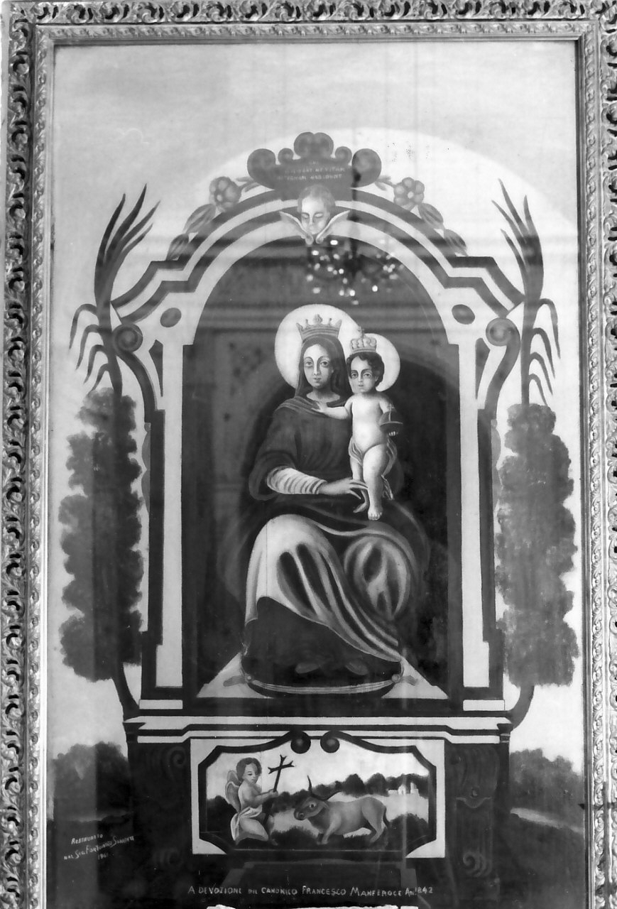 Madonna di Polsi, Madonna con Bambino (dipinto, opera isolata) - ambito calabrese (sec. XIX)