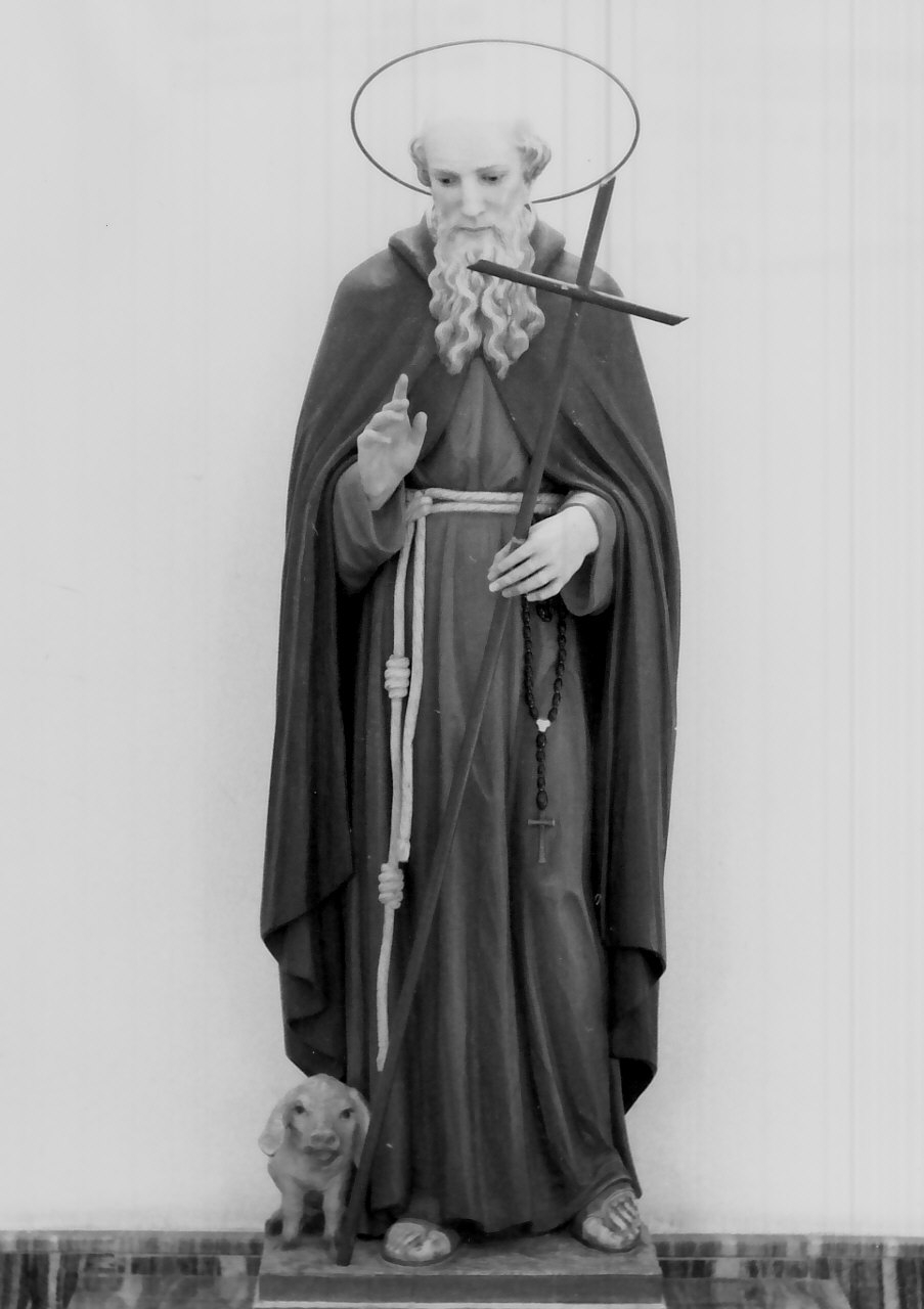 Sant'Antonio Abate (statua, opera isolata) di Santifaller Luigi (inizio sec. XX)