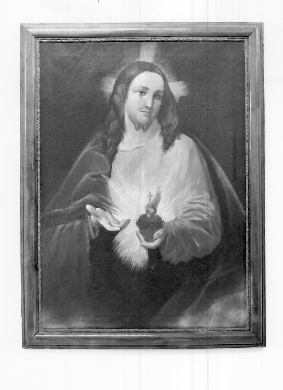 Sacro Cuore di Gesù (dipinto, opera isolata) - ambito calabrese (fine sec. XIX)
