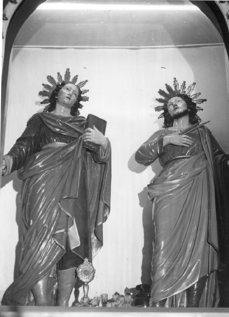 Santi Cosma e Damiano (gruppo scultoreo, opera isolata) - bottega Italia meridionale (sec. XIX)