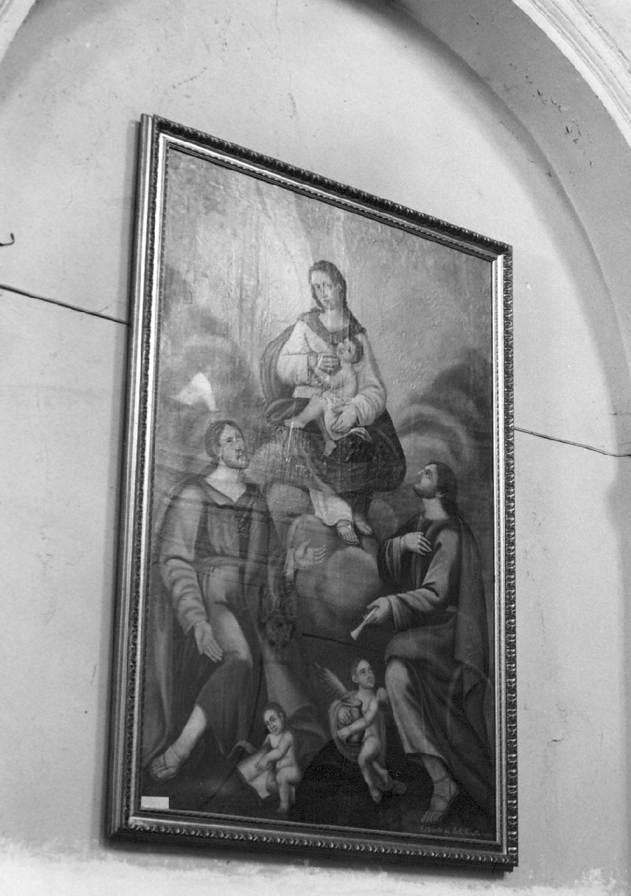 Madonna con Bambino e Santi (dipinto, opera isolata) - ambito calabrese (sec. XIX, sec. XX)