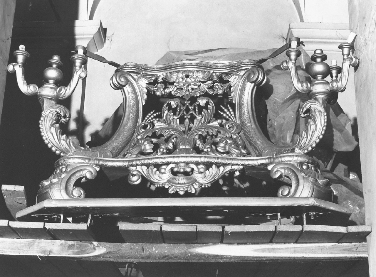 base processionale, opera isolata - bottega Italia meridionale (sec. XIX)