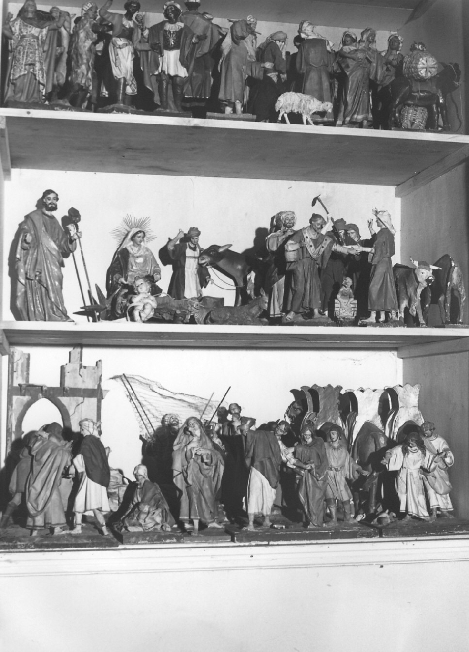 presepio, insieme - bottega leccese (sec. XX)