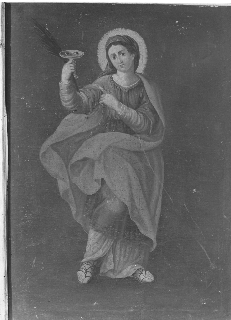 Santa Lucia (dipinto, opera isolata) - ambito calabrese (sec. XIX)