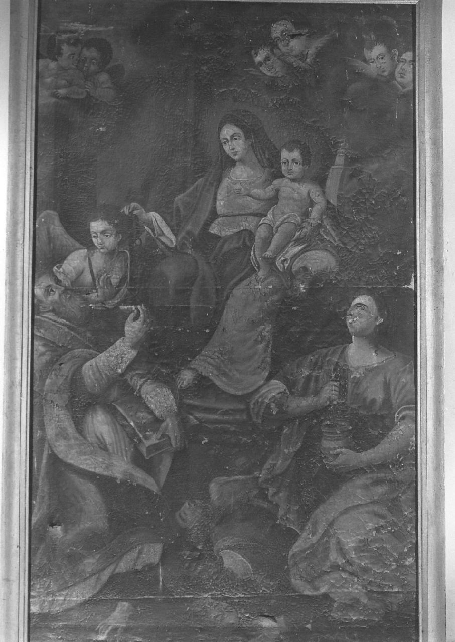 Madonna con Bambino e Santi (dipinto, opera isolata) - ambito calabrese (sec. XIX)
