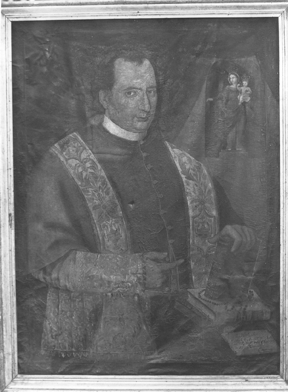 ritratto di ecclesiastico (dipinto, opera isolata) di Colloca (sec. XIX)
