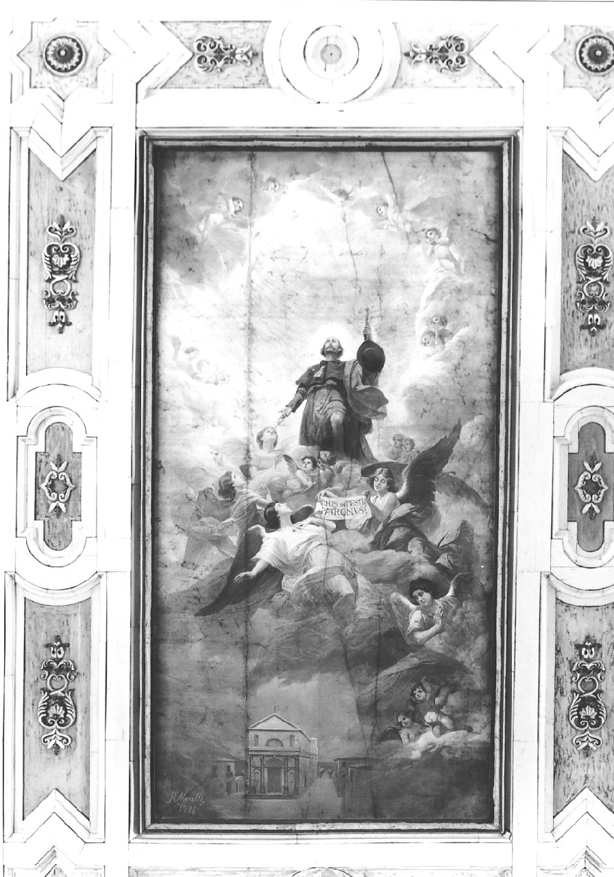 Santi (dipinto, complesso decorativo) di Moretti R (sec. XX)