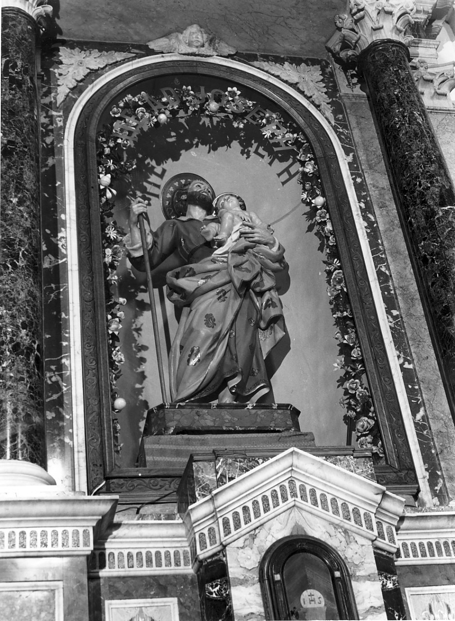 San Giuseppe (statua, opera isolata) - bottega senese (sec. XVIII)