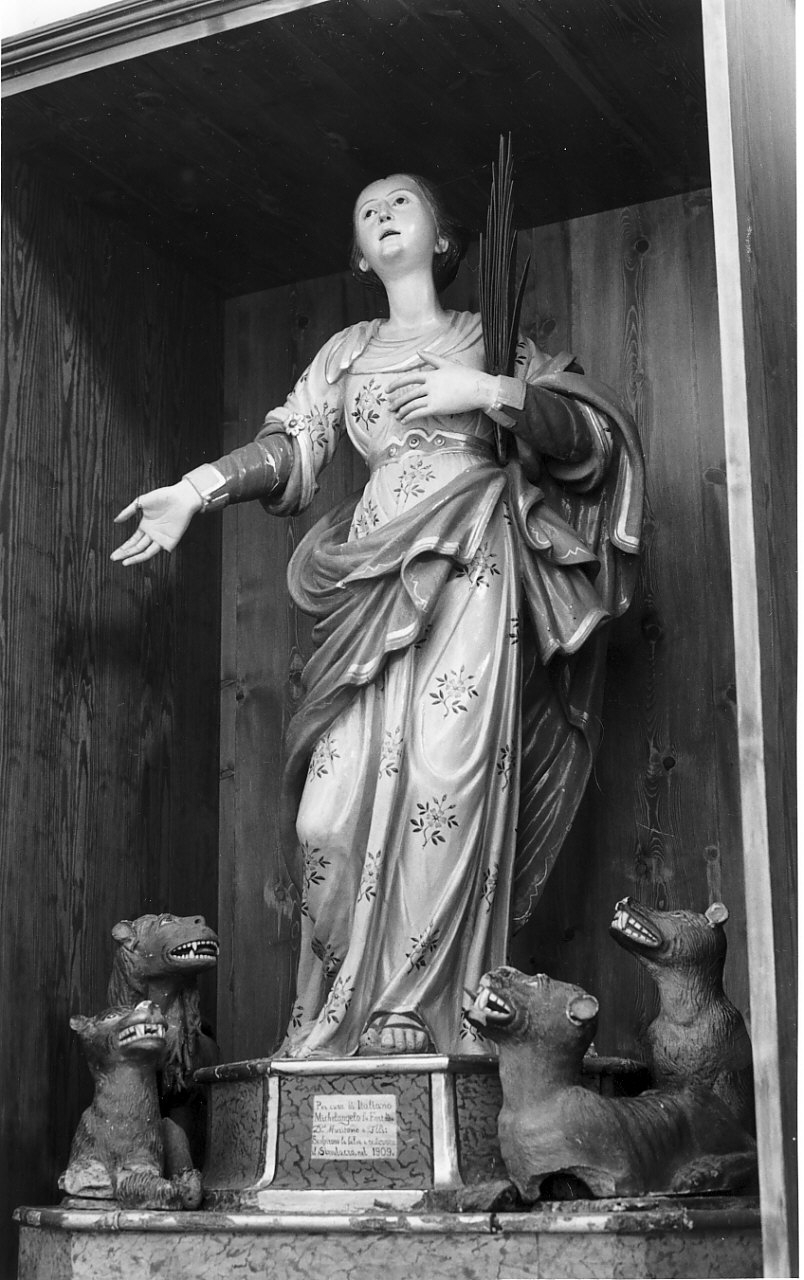 Santa Domenica (gruppo scultoreo, opera isolata) di Musitano Domenico (fine/inizio secc. XIX/ XX)