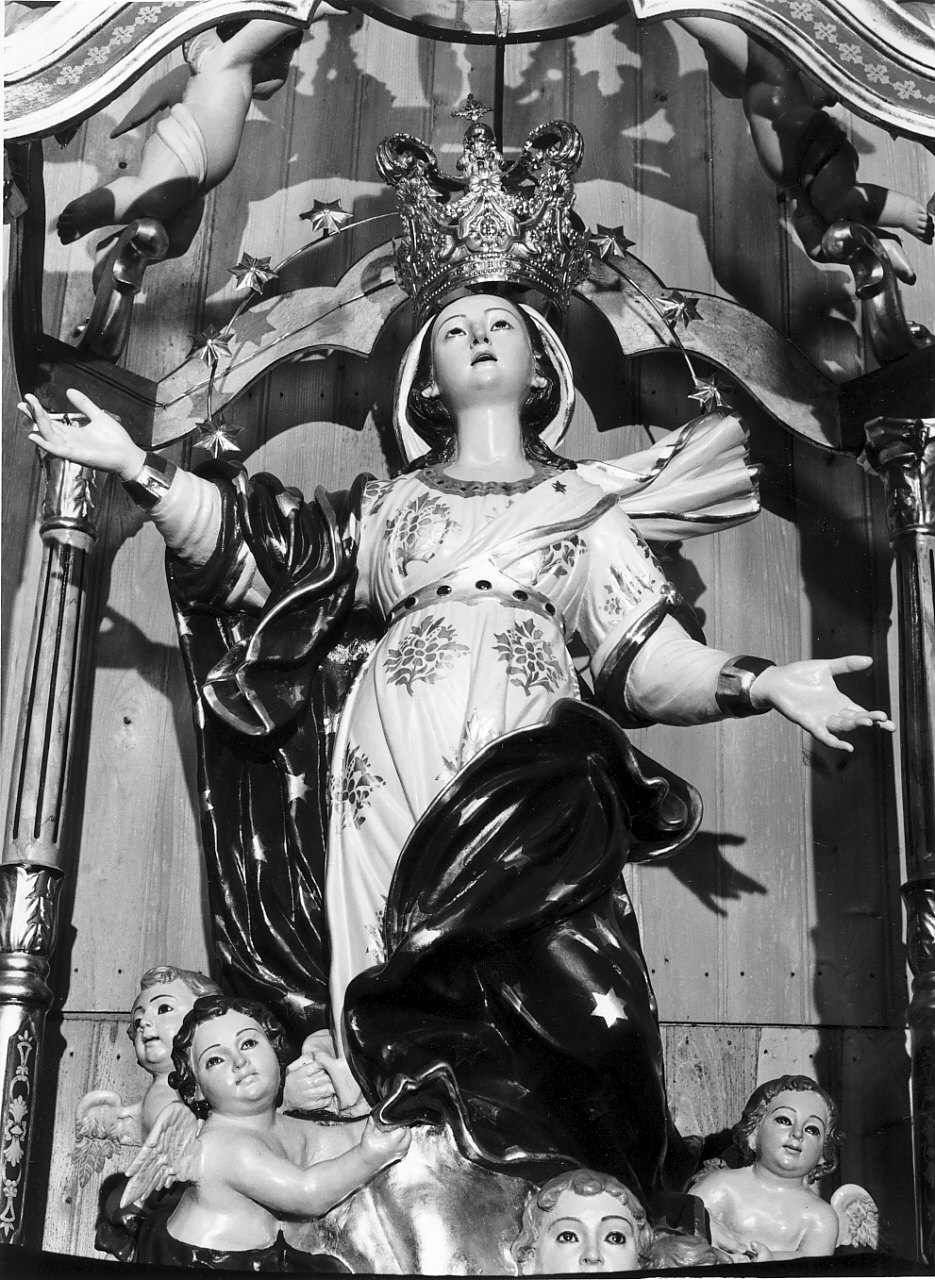 Madonna Assunta (statua, opera isolata) - bottega Italia meridionale (fine/inizio secc. XVIII/ XIX)