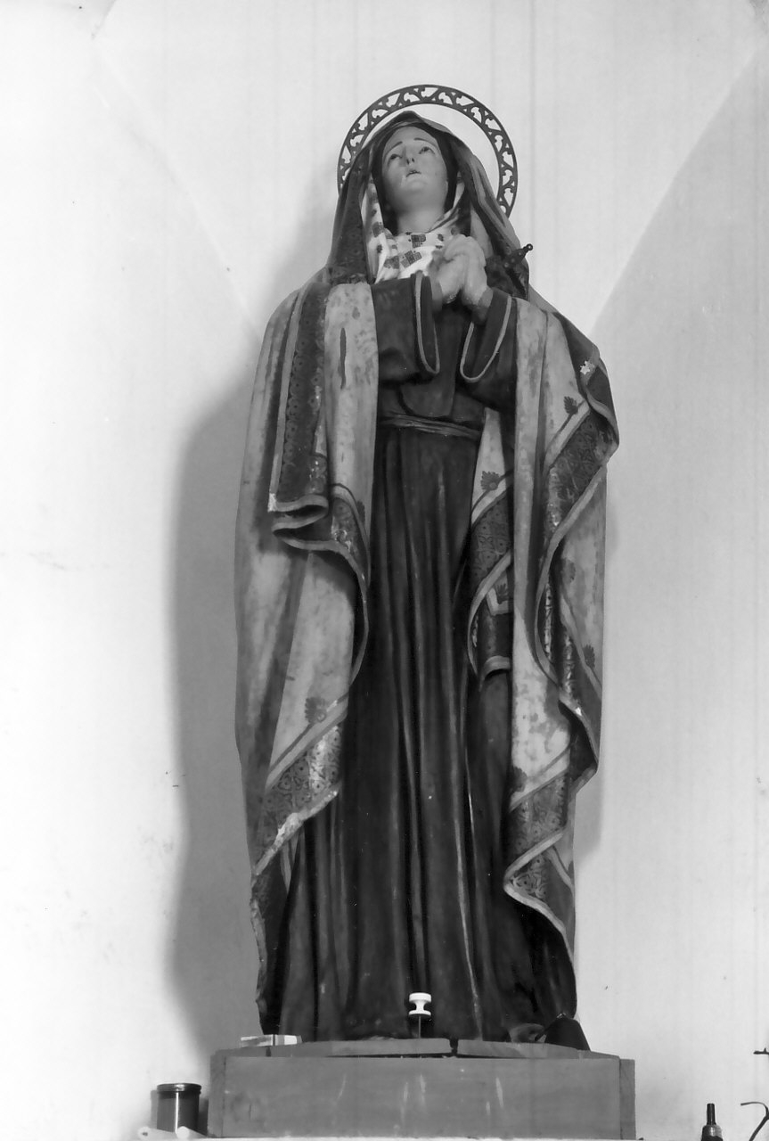 Madonna Addolorata (statua) - bottega Italia meridionale (sec. XIX, sec. XX)