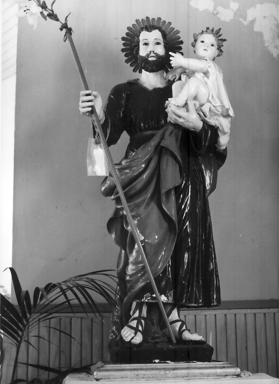 San Giuseppe e Gesù Bambino (statua) - bottega Italia meridionale (sec. XIX)