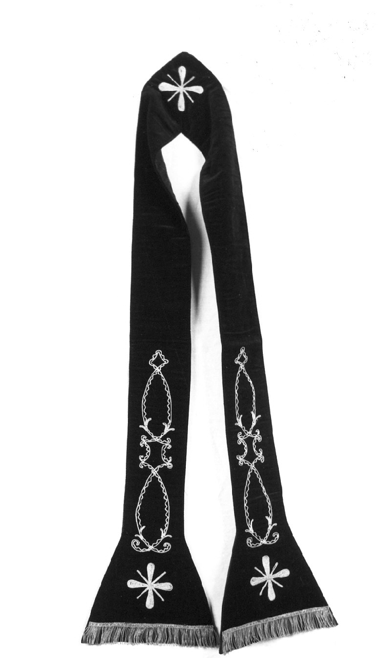 stola, opera isolata - manifattura calabrese (seconda metà sec. XIX)