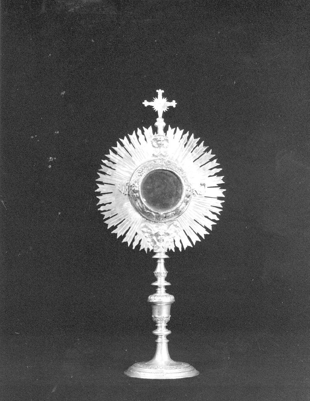 ostensorio - a raggiera, opera isolata - bottega napoletana (sec. XVIII)