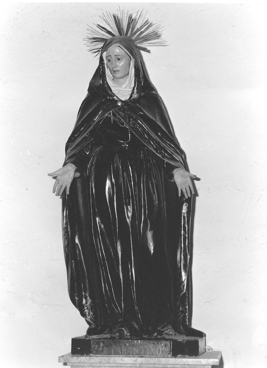 Madonna Addolorata (statua, opera isolata) - bottega Italia meridionale (inizio sec. XX)