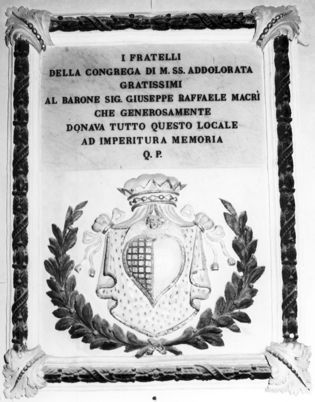 lapide - bottega calabrese (fine sec. XIX)