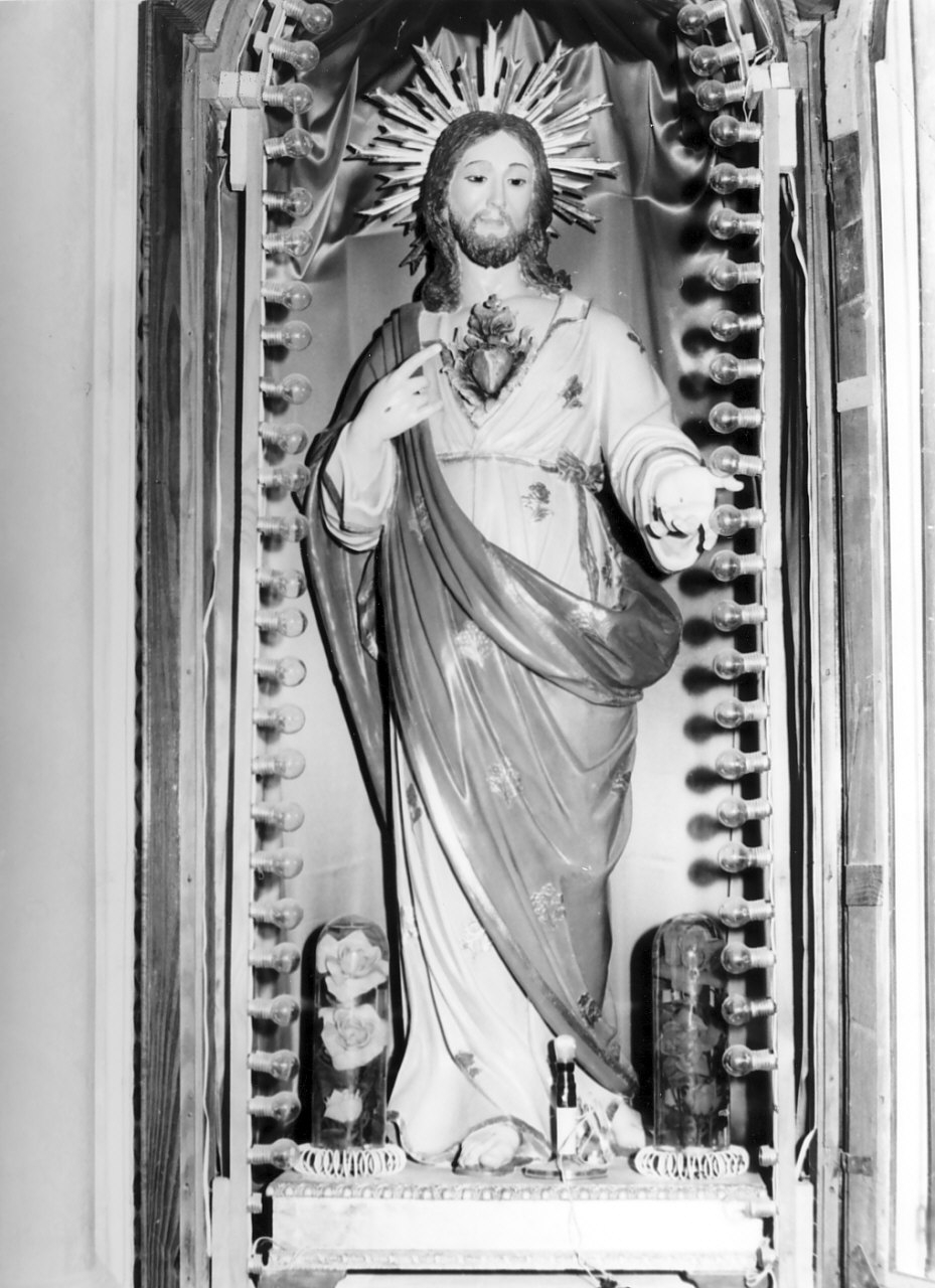 Sacro Cuore di Gesù (statua) - bottega serrese (sec. XIX)
