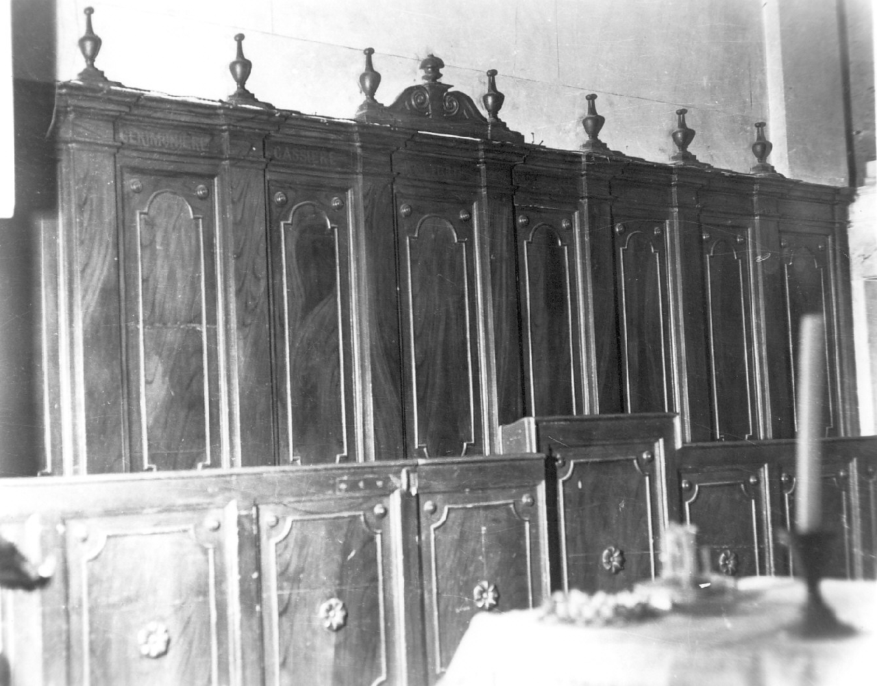 stalli del coro, serie - bottega calabrese (sec. XIX)