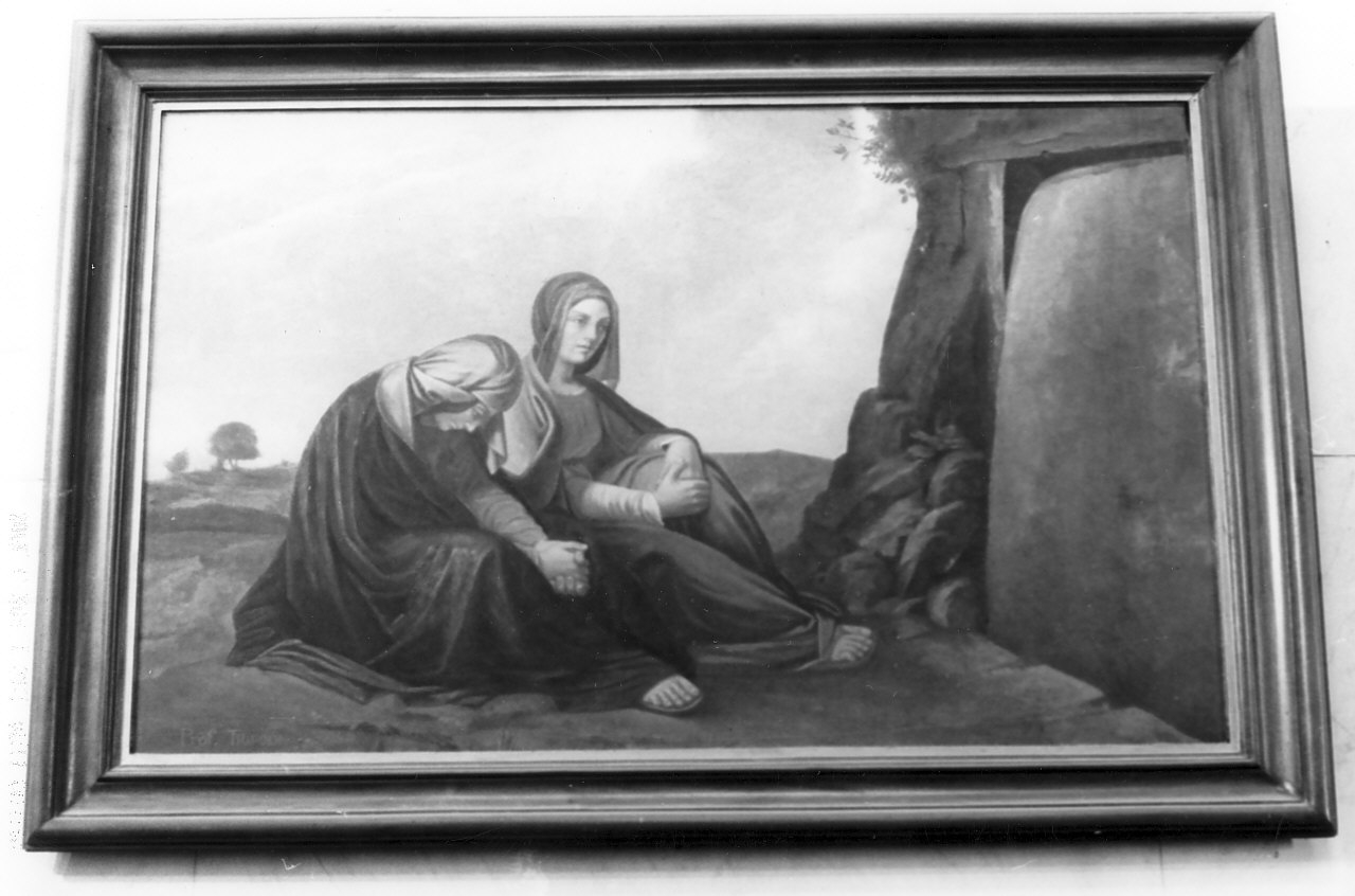 deposizione di Cristo nel sepolcro (dipinto) di Tripodi Carmelo (sec. XX)