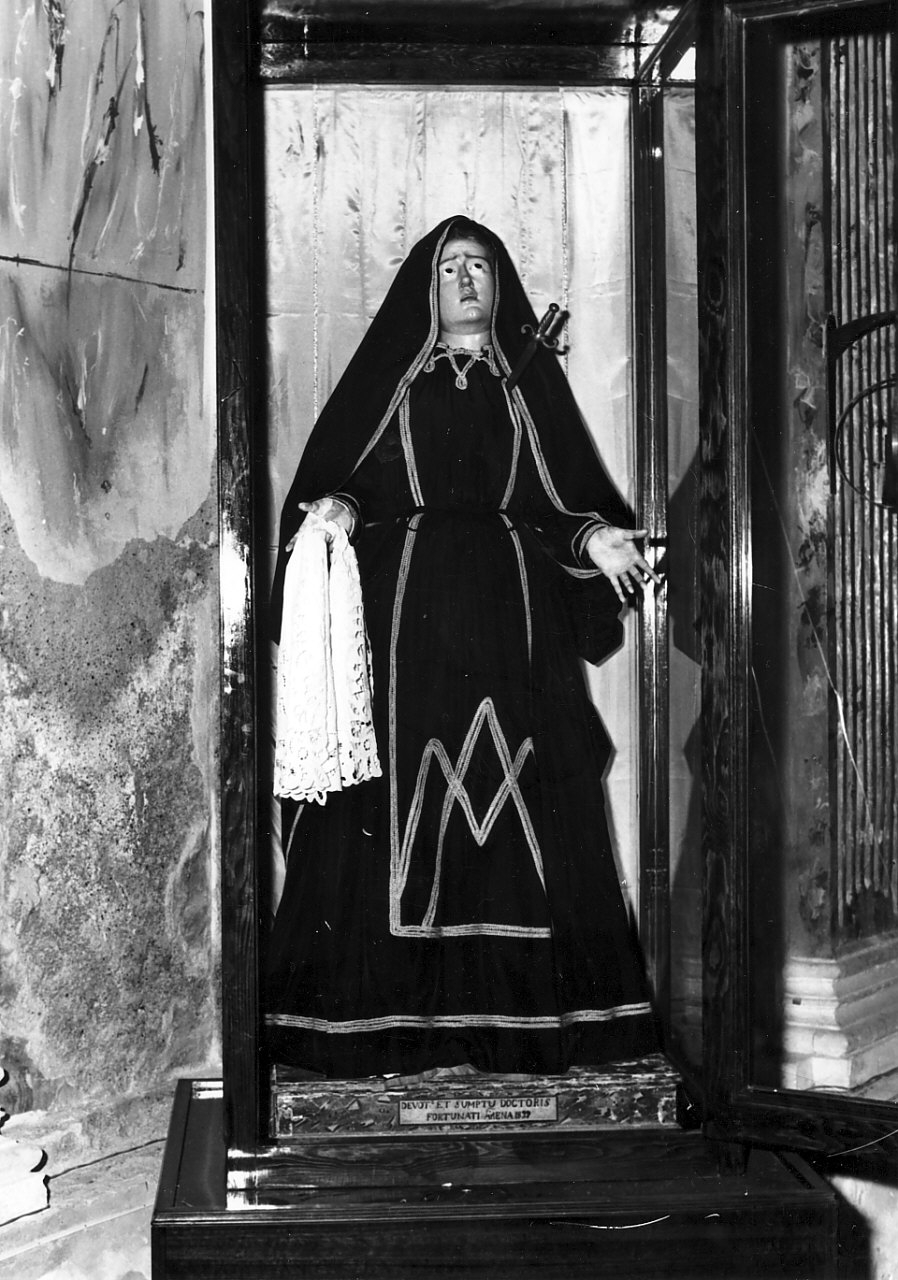 Madonna Addolorata (manichino, opera isolata) - bottega calabrese (sec. XIX)