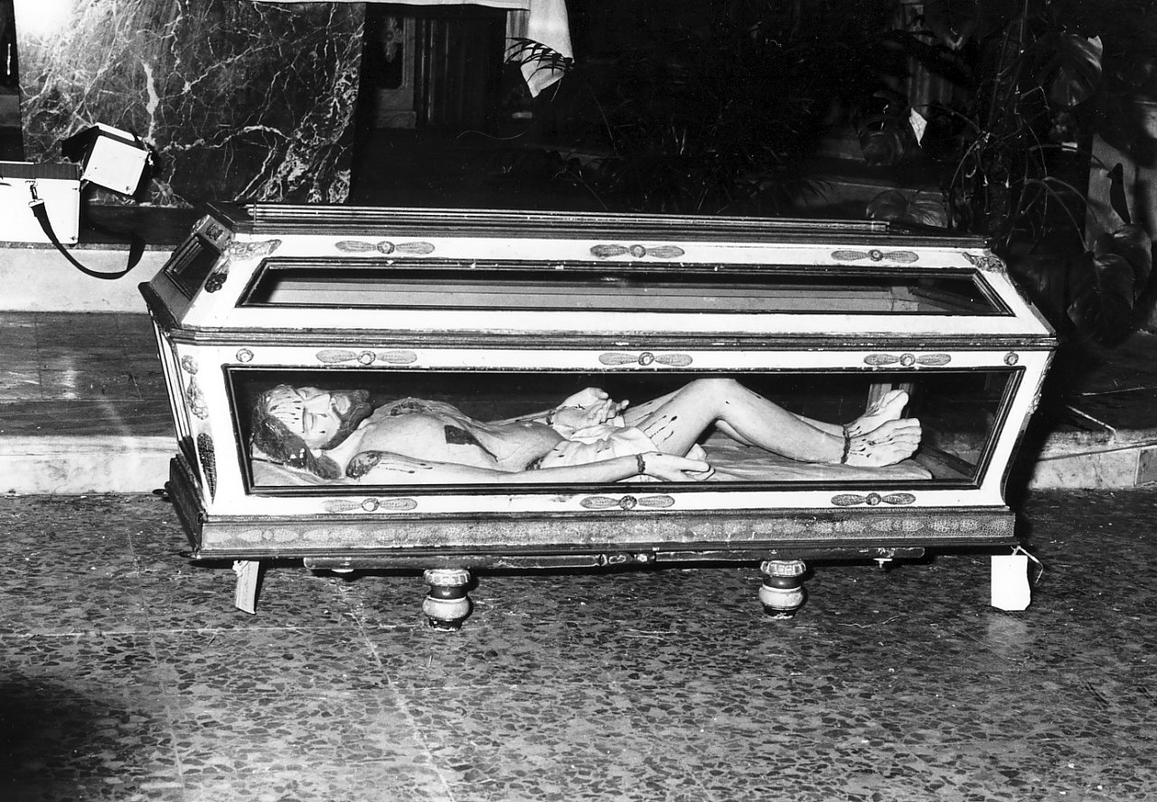 feretro, opera isolata - bottega Italia meridionale (secc. XIX/ XX)