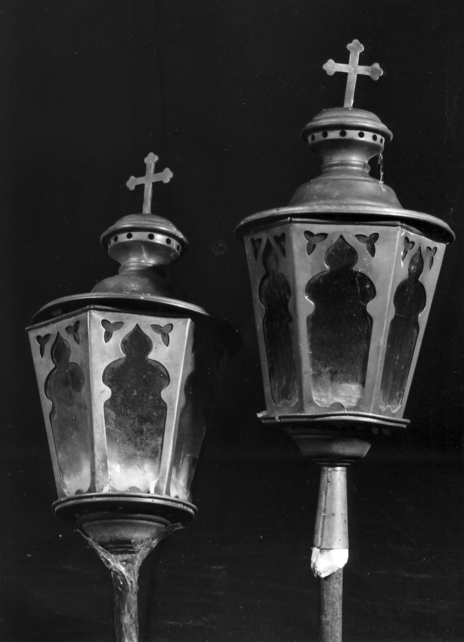 lanterna processionale, serie - bottega Italia meridionale (sec. XX)