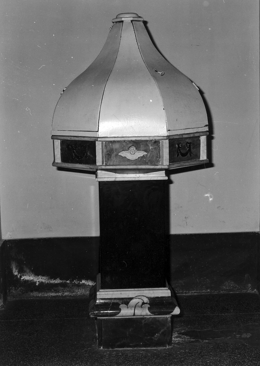 fonte battesimale, frammento - bottega calabrese (sec. XVIII)