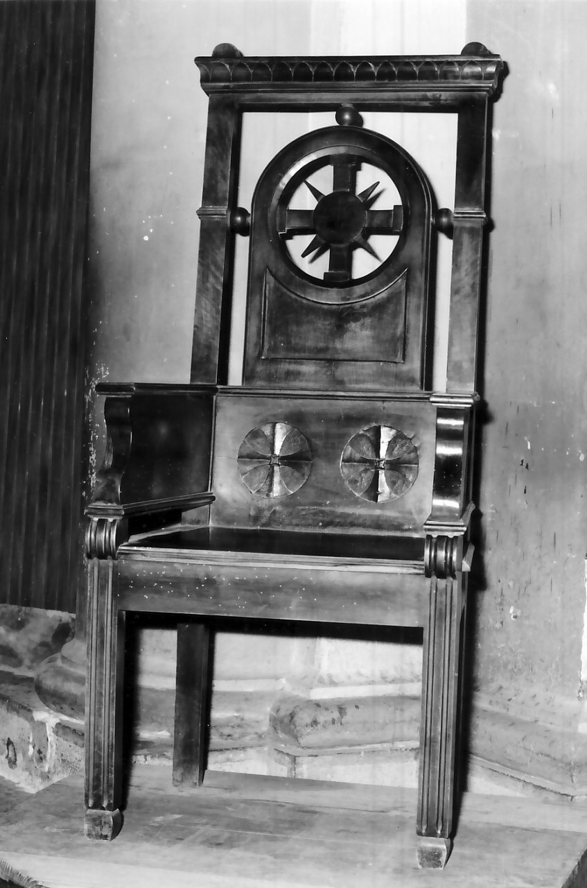 sedia, opera isolata - bottega calabrese (sec. XX)